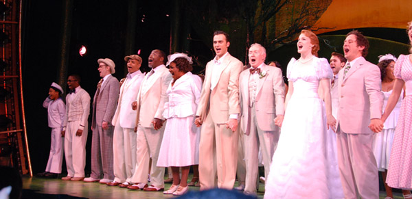 Guy Davis and the cast of Finian's Rainbow